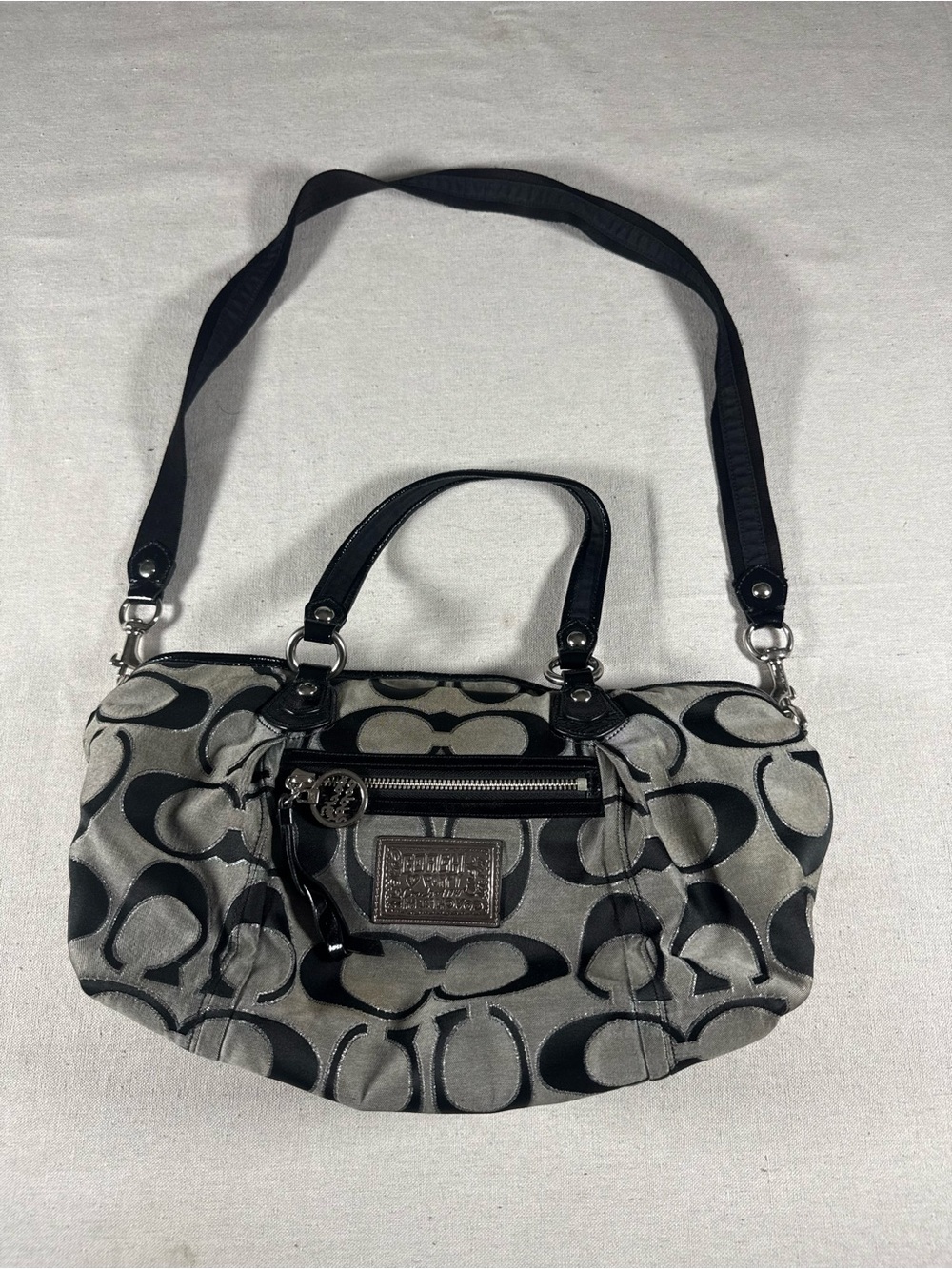 Y2K Coach Poppy Signature C Purse Satchel/Shoulder Bag *WORN*